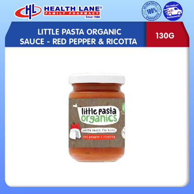 LITTLE PASTA ORGANIC SAUCE- RED PEPPER & RICOTTA 130G